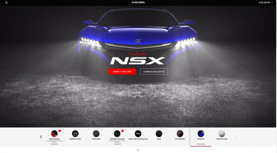  Acura NSX 2016 года  (NA) (фото 245 из 286)